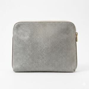 India Hicks Island Gecko Leather Zip Clutch Bag